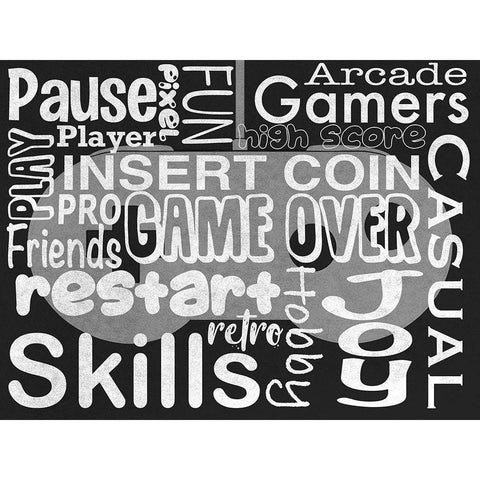 Gaming Love 1 Gold Ornate Wood Framed Art Print with Double Matting by Prime, Marcus