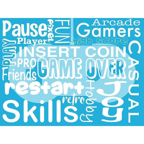 Gaming Love 2 White Modern Wood Framed Art Print by Prime, Marcus