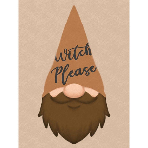 Fall Gnome 2 Black Modern Wood Framed Art Print by Prime, Marcus