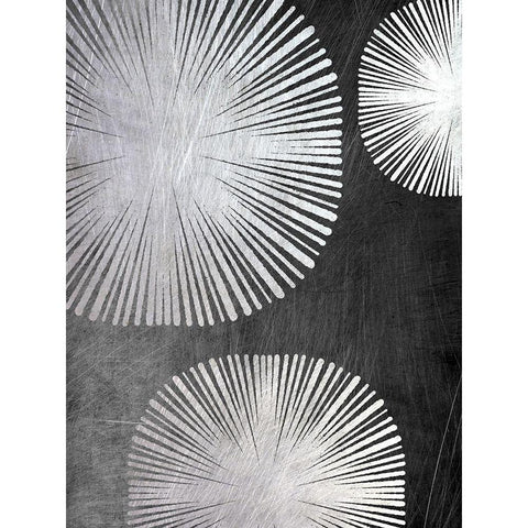 Metallic Star Shine 2 Black Modern Wood Framed Art Print with Double Matting by Prime, Marcus