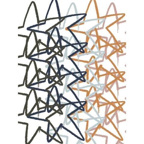 Urban Stars 2 White Modern Wood Framed Art Print by Prime, Marcus