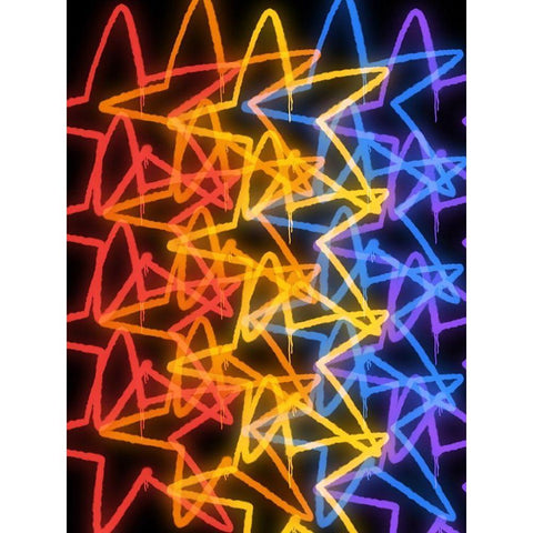 Urban Stars 1 Gold Ornate Wood Framed Art Print with Double Matting by Prime, Marcus
