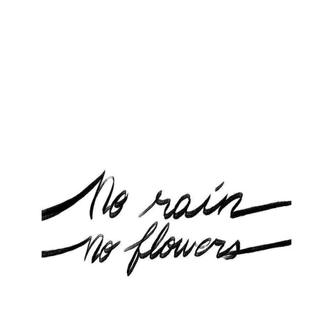 No Rain White Modern Wood Framed Art Print by Prime, Marcus