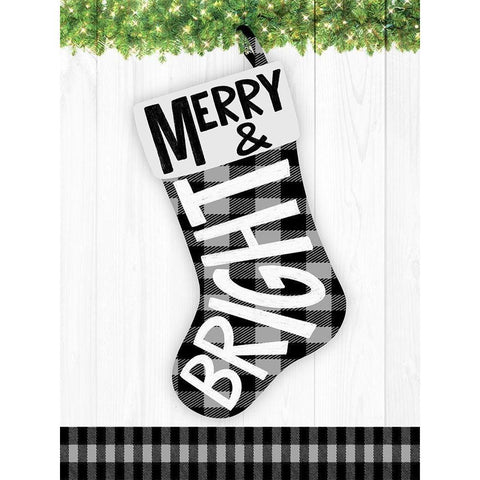 Joy Stocking 2 Gold Ornate Wood Framed Art Print with Double Matting by Prime, Marcus
