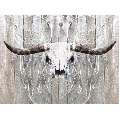 Broken Skull Ranch White Modern Wood Framed Art Print by Prime, Marcus