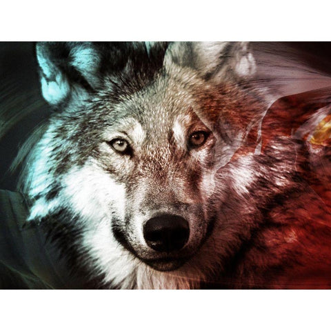 Spirit Animal 1 Gold Ornate Wood Framed Art Print with Double Matting by Prime, Marcus