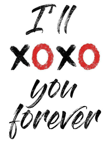XOXO Forever Black Ornate Wood Framed Art Print with Double Matting by Prime, Marcus