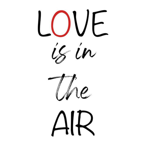 Loving Air Black Modern Wood Framed Art Print by Prime, Marcus