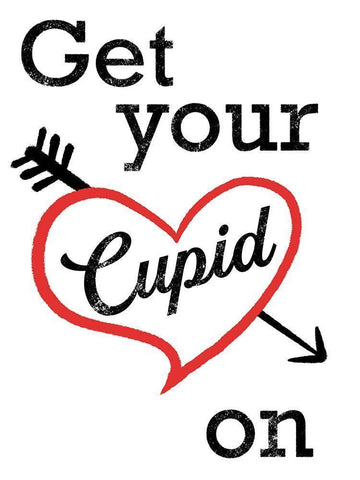 Get Cupid On White Modern Wood Framed Art Print with Double Matting by Prime, Marcus