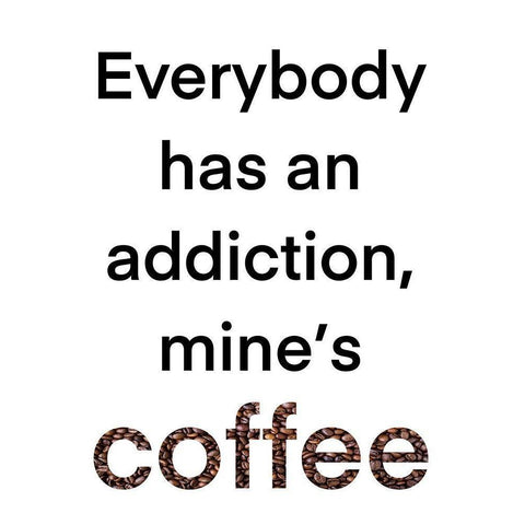 Coffee Addiction Gold Ornate Wood Framed Art Print with Double Matting by Prime, Marcus