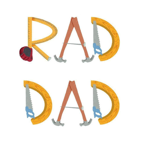 Rad Dad 1 White Modern Wood Framed Art Print by Prime, Marcus