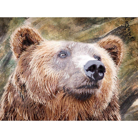 Urban Bear 1 Black Modern Wood Framed Art Print by Prime, Marcus