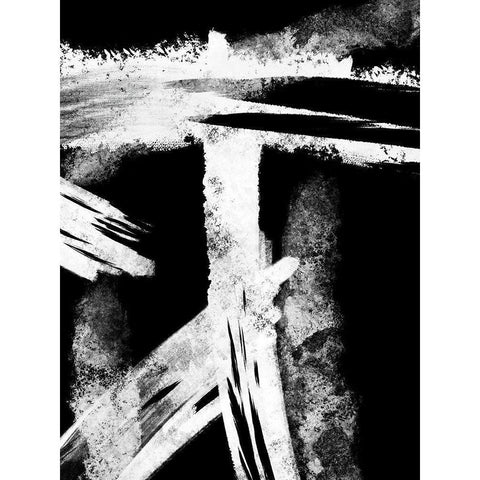 Reversed Seams 1 Black Modern Wood Framed Art Print with Double Matting by Prime, Marcus
