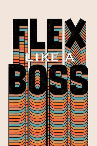 Flex Like A Boss Black Ornate Wood Framed Art Print with Double Matting by Prime, Marcus