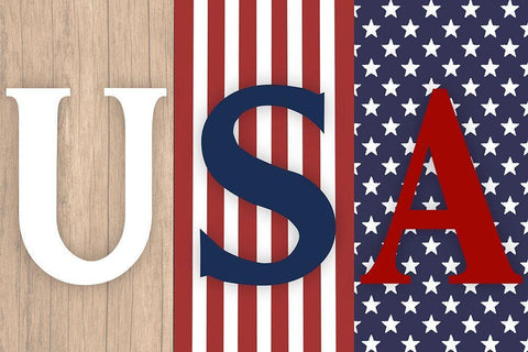 Old Time USA White Modern Wood Framed Art Print with Double Matting by Prime, Marcus