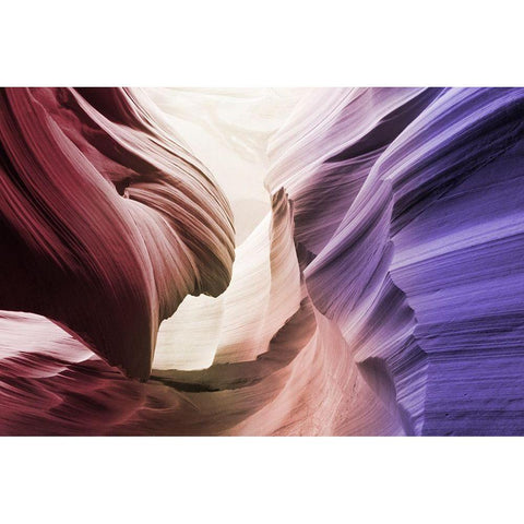 Stone Waves 1 Black Modern Wood Framed Art Print with Double Matting by Prime, Marcus