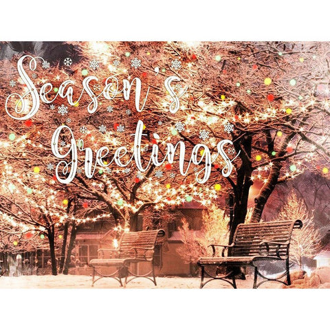 Park Greetings Gold Ornate Wood Framed Art Print with Double Matting by Prime, Marcus