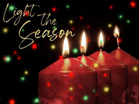 Light The Season Black Ornate Wood Framed Art Print with Double Matting by Prime, Marcus