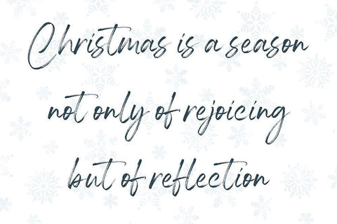 Christmas Reflection Black Ornate Wood Framed Art Print with Double Matting by Prime, Marcus