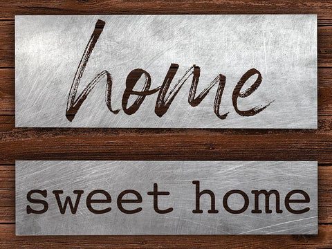 Sweet Home Black Ornate Wood Framed Art Print with Double Matting by Prime, Marcus