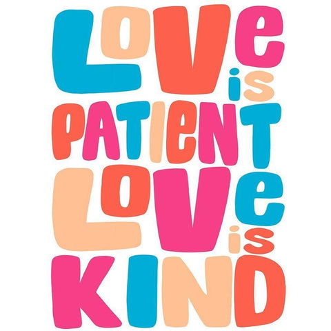 Love Is Kind Gold Ornate Wood Framed Art Print with Double Matting by Prime, Marcus