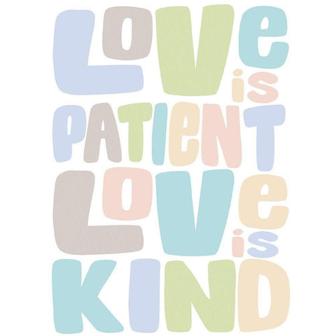Love Is Kind 4. Gold Ornate Wood Framed Art Print with Double Matting by Prime, Marcus