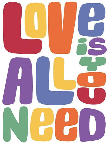 Needed Love 1 Black Ornate Wood Framed Art Print with Double Matting by Prime, Marcus