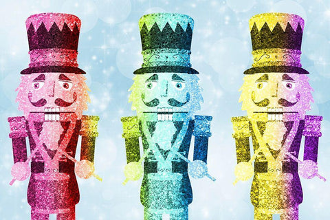 Nutcracker Glow 1 White Modern Wood Framed Art Print with Double Matting by Prime, Marcus