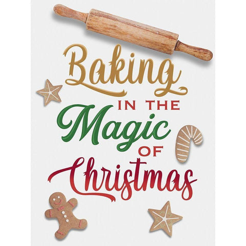 Baking The Magic Gold Ornate Wood Framed Art Print with Double Matting by Prime, Marcus