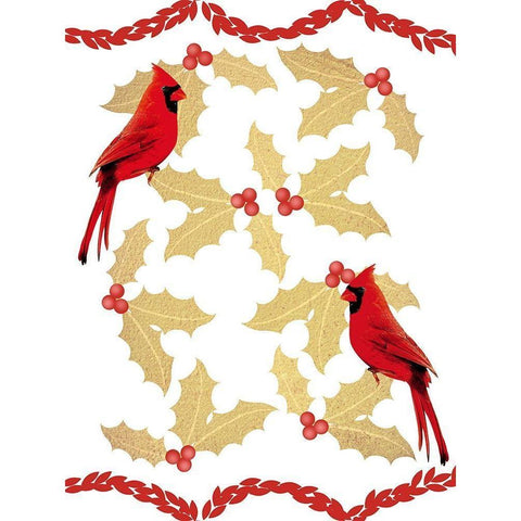 Merry Chirping Gold Ornate Wood Framed Art Print with Double Matting by Prime, Marcus