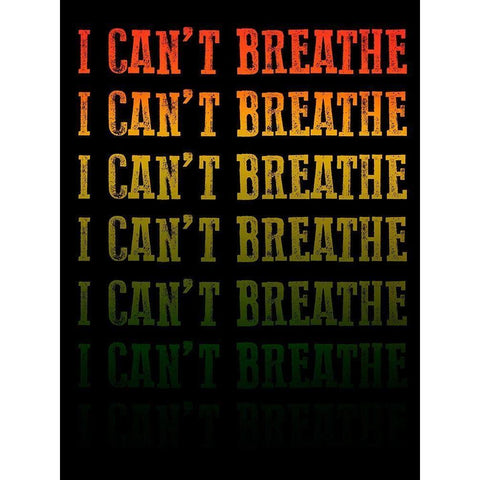 Cant Breathe 1 Gold Ornate Wood Framed Art Print with Double Matting by Prime, Marcus