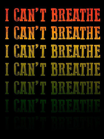 Cant Breathe 1 Black Ornate Wood Framed Art Print with Double Matting by Prime, Marcus