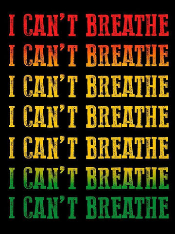 Cant Breathe 2 White Modern Wood Framed Art Print with Double Matting by Prime, Marcus