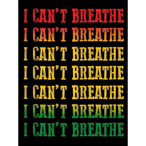 Cant Breathe 2 White Modern Wood Framed Art Print by Prime, Marcus