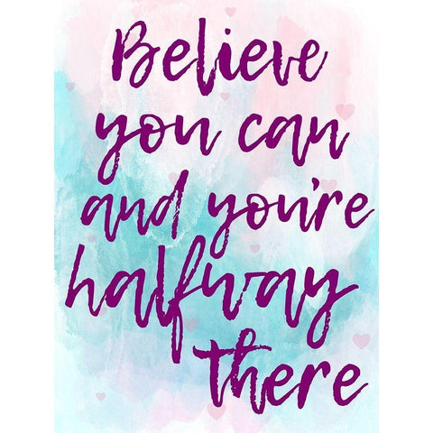 Believe You Can Black Modern Wood Framed Art Print by Prime, Marcus