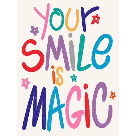 Magic Smile 1 Gold Ornate Wood Framed Art Print with Double Matting by Prime, Marcus