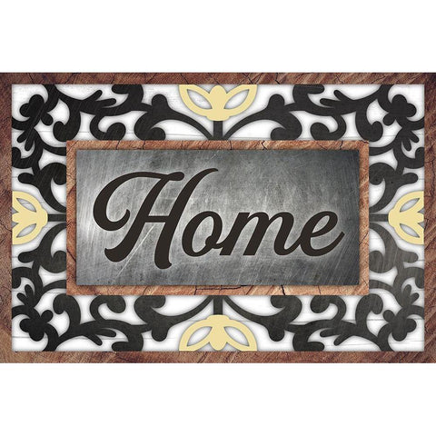 Rustic Home 1 Black Modern Wood Framed Art Print with Double Matting by Prime, Marcus