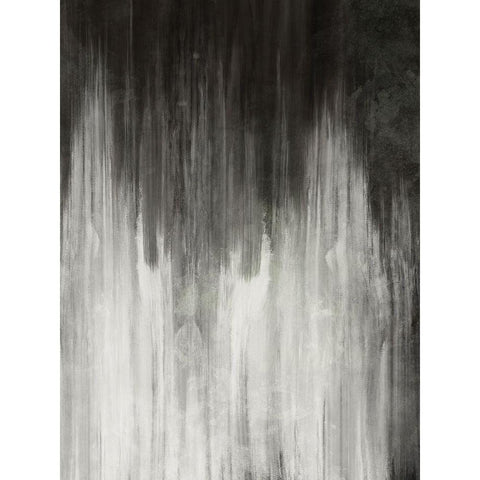 Furious Strokes Black Modern Wood Framed Art Print with Double Matting by Prime, Marcus