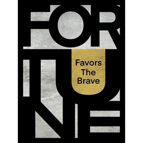 Brave Fortune White Modern Wood Framed Art Print by Prime, Marcus