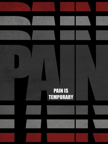 Temporary Pain White Modern Wood Framed Art Print with Double Matting by Prime, Marcus