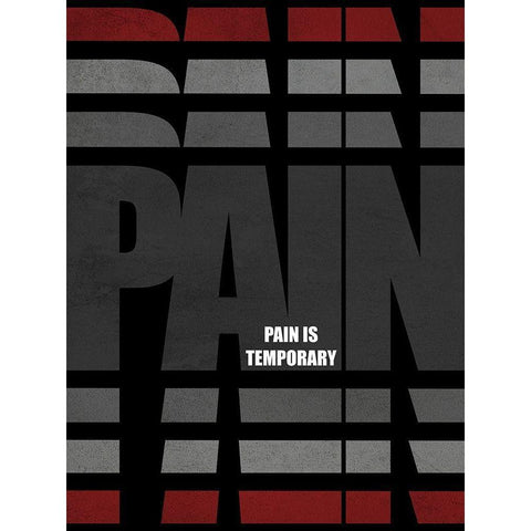 Temporary Pain White Modern Wood Framed Art Print by Prime, Marcus