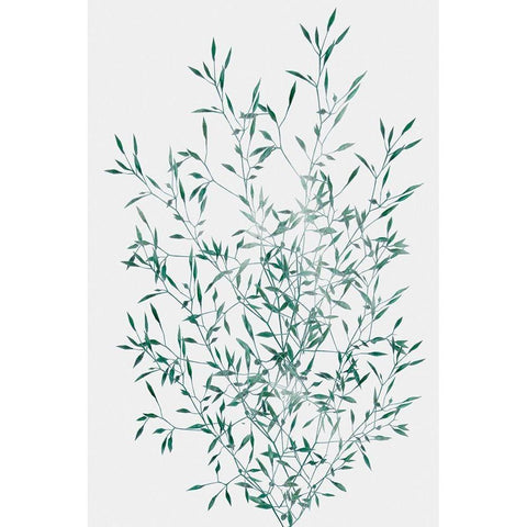 Misty Grass White Modern Wood Framed Art Print by Prime, Marcus