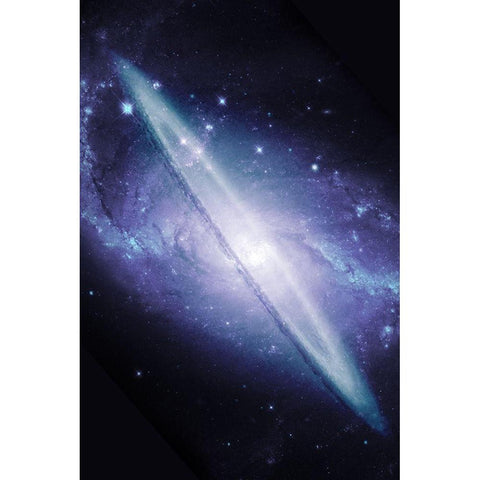 Galaxy Explosion Black Modern Wood Framed Art Print by Prime, Marcus