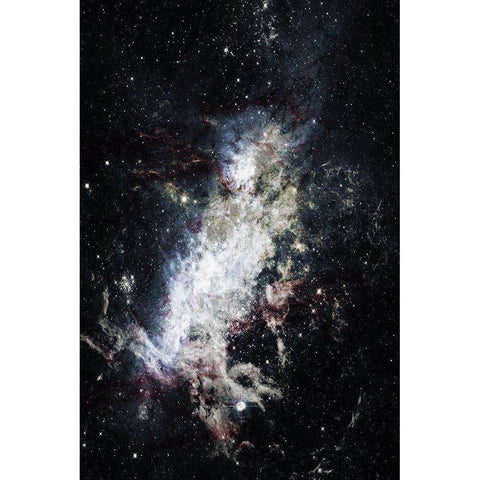Lunar Stream Black Modern Wood Framed Art Print by Prime, Marcus