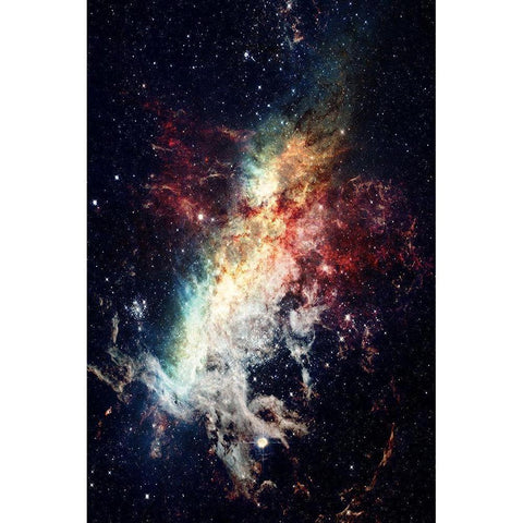 Galaxy Stream Black Modern Wood Framed Art Print by Prime, Marcus