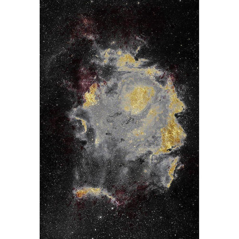 Lunar Nebula Black Modern Wood Framed Art Print by Prime, Marcus