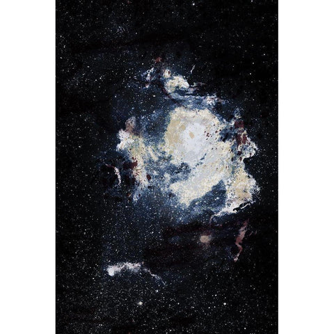 Lunar Nebula 2 Black Modern Wood Framed Art Print by Prime, Marcus