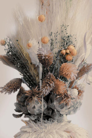 Autumn Bouquet 1 Black Ornate Wood Framed Art Print with Double Matting by Prime, Marcus