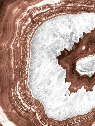 Autumn Aurora Geod White Modern Wood Framed Art Print with Double Matting by Prime, Marcus