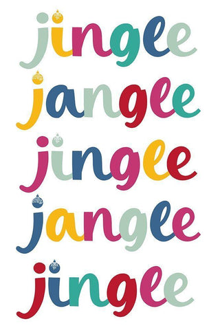 Jingle Jangle White Modern Wood Framed Art Print with Double Matting by Prime, Marcus